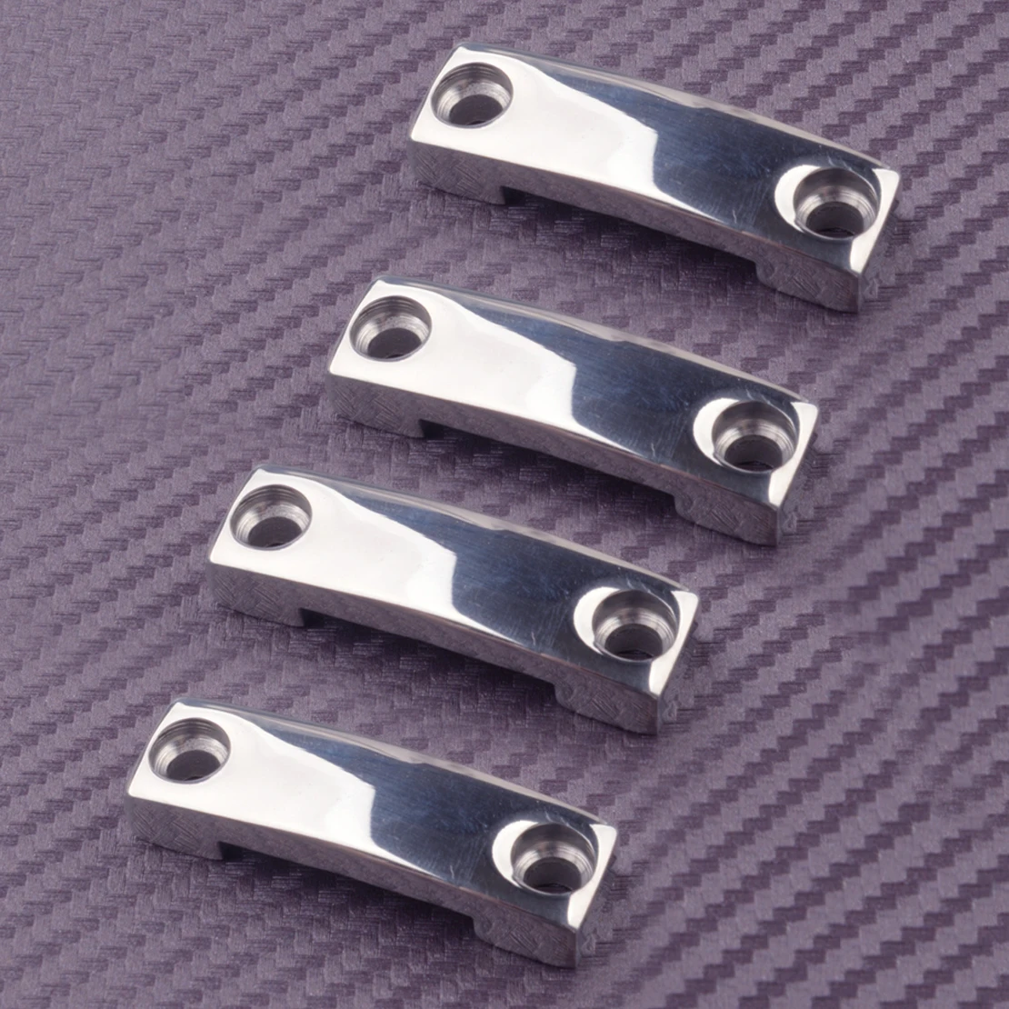 

4Pcs Silver 316 Stainless Steel Deck Fitting Fender Lock Tie Down Eye Strap Loop for Boat Marine Yacht