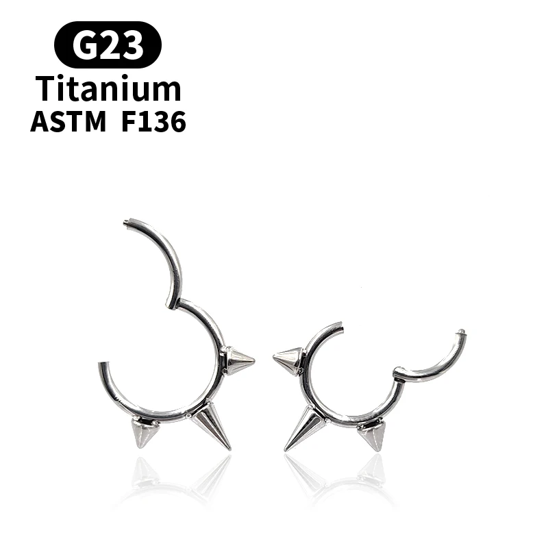 G23 Titanium Hoop Earrings Tiny Rings Cartilage Small Helix Piercing Conch Earlobe Tragus Circle Men Nose Ring Hoops