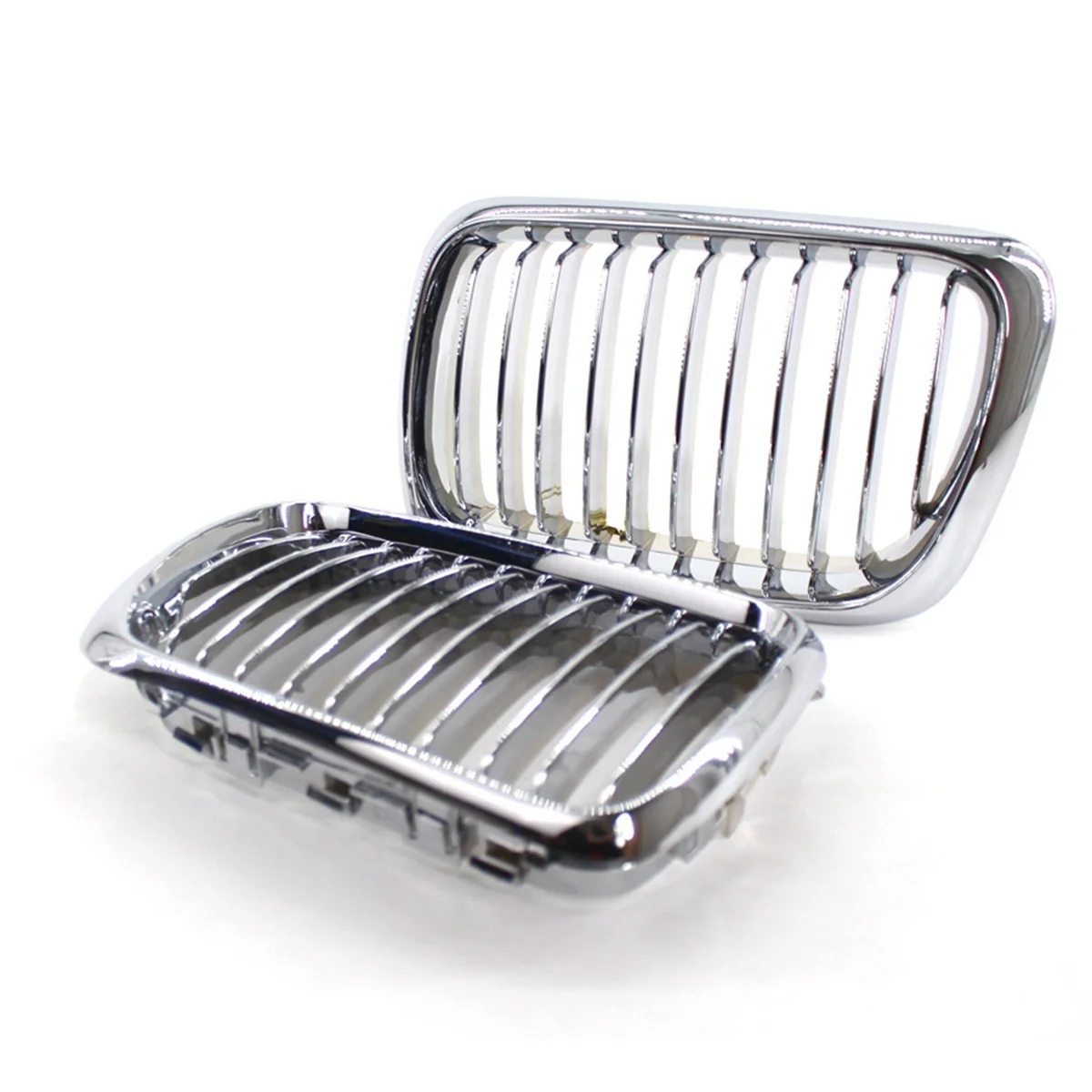 شبكة الكلى للسيارة، شبكات السباق الأمامية الرياضية لسيارات BMW 3 Series E36 1997-1999 51138195151 51138195152   فضي -T45C