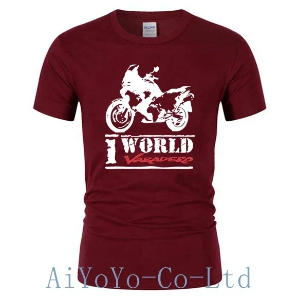 One World One Varadero T Shirt Xl 1000 Car T-Shirt Hondaes FF11 Fans Men\'s TShirt Motorcycle Women Cars Tee TShirts 6KLL