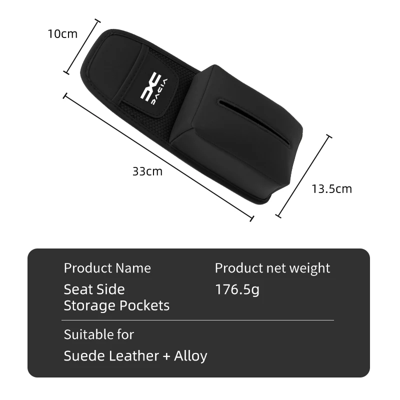 Car Accessories Seat Side Tissue Box Phone Storage Bag For Dacia Duster Logan Sandero Lodgy Dokker Stepway Mcv 2 Solenza Largus