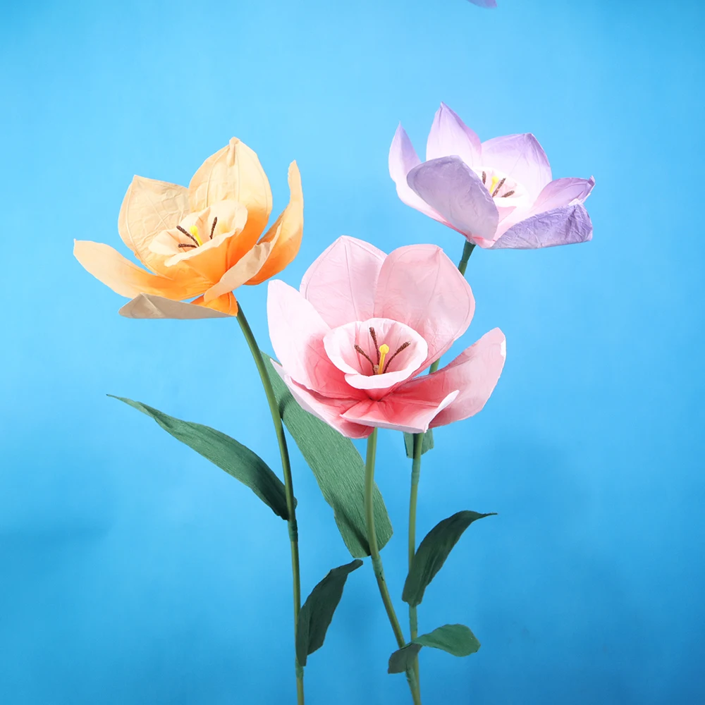 نمط جديد العملاق مقلد النرجس ورقة الزهور غرفة الديكور اكسسوارات لوازم الزفاف توجيه الطريق خلفية زهرة #5