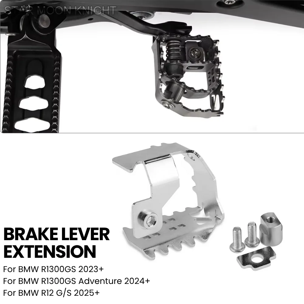 R1300GS Rear Brake Pedal Extender For BMW R 1300 GS Adventure R12 G/S 2023 2024+ Motorcycle Foot Brake Lever Peg Pad Extension