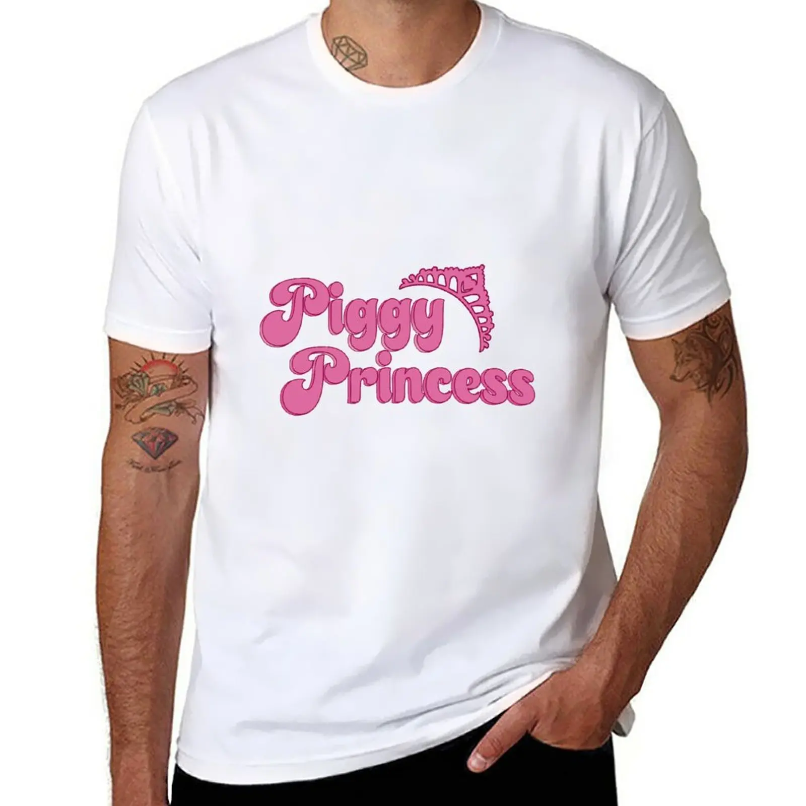 New Piggy Princess T-Shirt boys t shirts funny t shirt T-shirt for a boy summer top plain white t shirts men