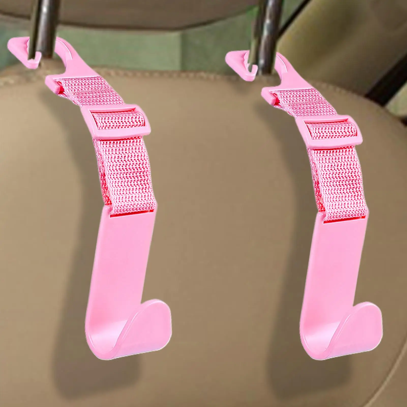 

NEW 4pcs Car Seat Headrest Hooks Clips Front Seat Headrest Organizer Holder Auto Fastener Hangers Car Storage Interior Accessory