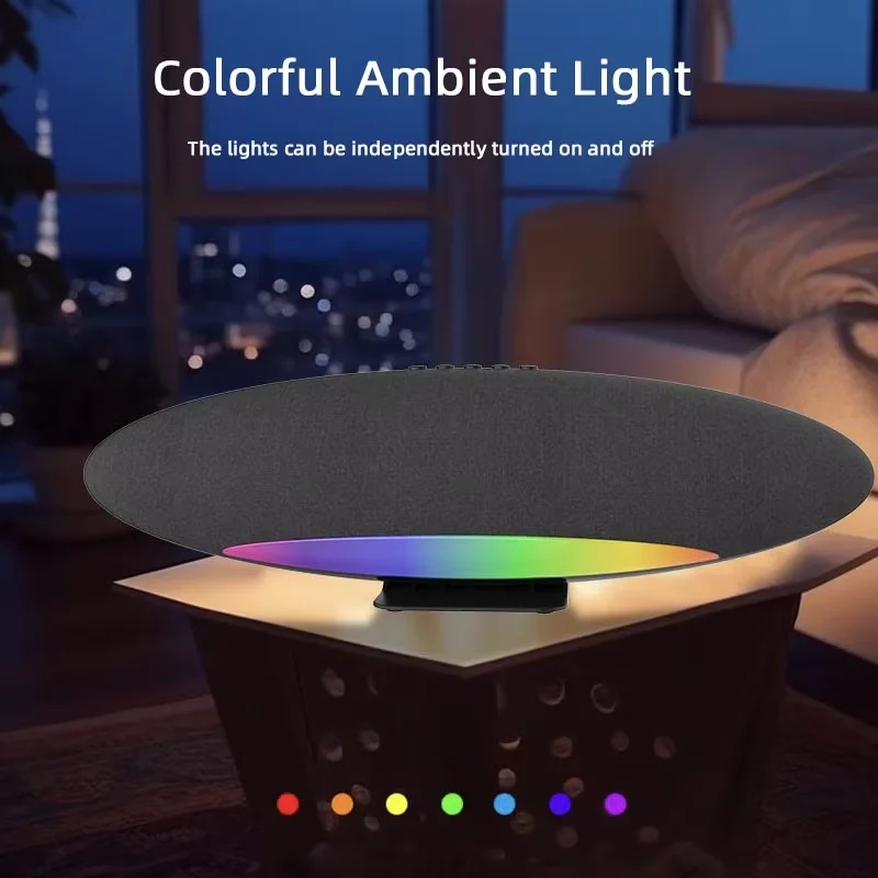 

Airship 50W Sound Bar with Subwoofer Box Amplifier Wireless Speaker Music Player 360° HD Surround Sound TF USB AUX LED Boombox