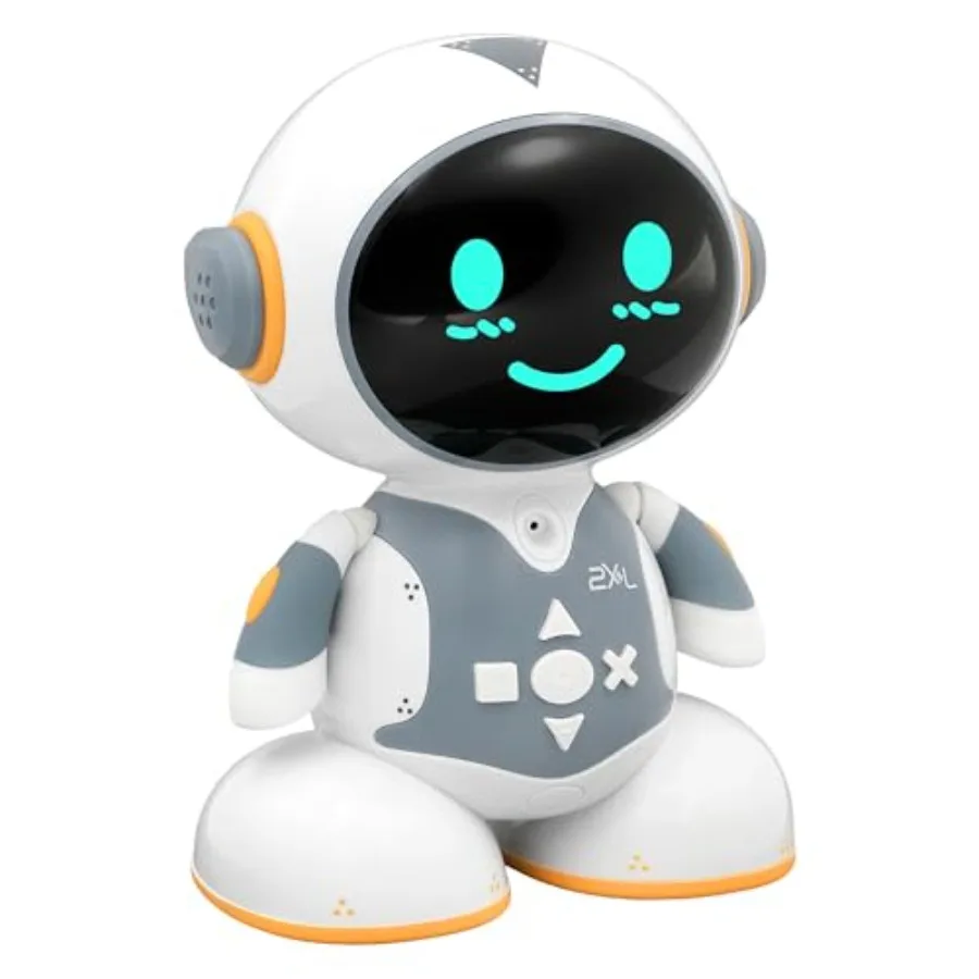 Interactive Robot Toy for ABS Plastic Blue Smart Learning Games Stories Quizzes 40+ Languages with Voice Interaction Parental C