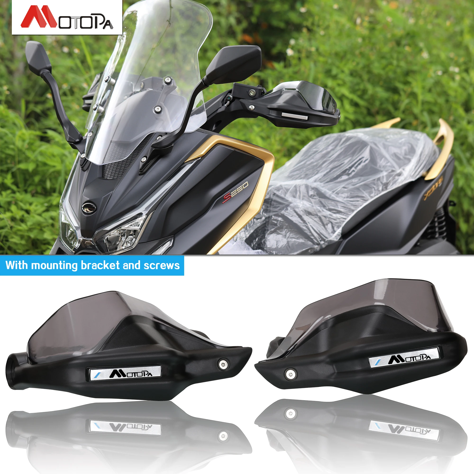 

Motorcycle Handguards Shield Guard Windshield Hand Wind Protection For KYMCO Xciting s400 S350 S250 RKS150 CT250 CT300