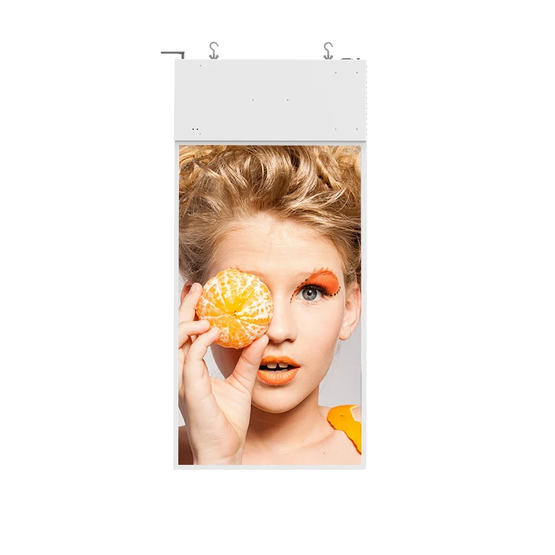 

Transparent double-sided advertising screen hanging in the window Digital signage LCD display