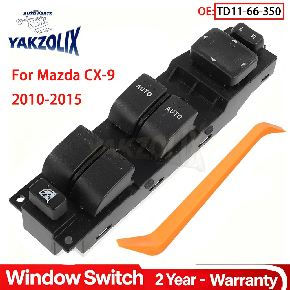 For Mazda CX-9 CX9 2010-2015 Front Left Electric Power Window Switch Lifter Control Regulator Button Car Accessories TD11-66-350