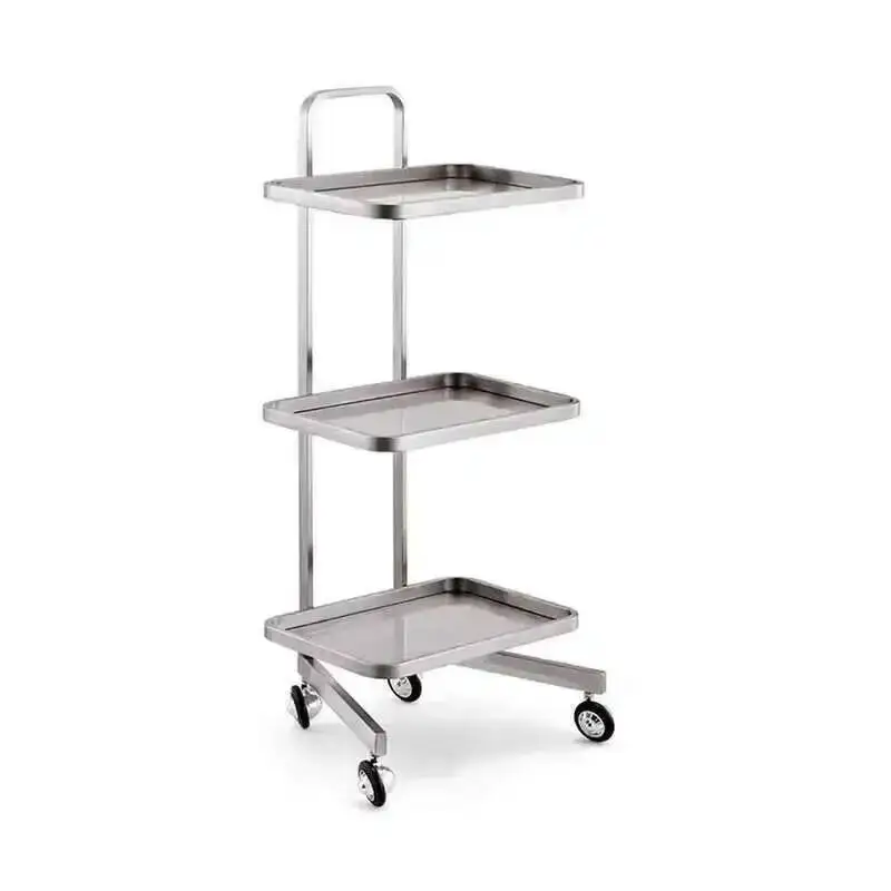 Gold Aesthetic Wheeled Trolleys With the Ruedss Beauty Medical Salon Chairs Equipment Free Shipping Stroller Hair Trolley Tool