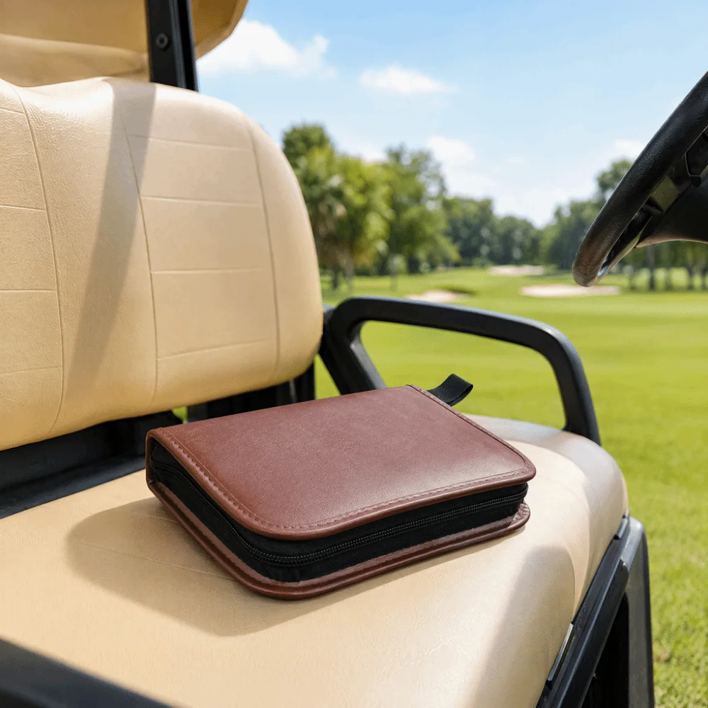Large Capacity Golf Tool Bag Light Weight Leather Golf Accessory Handbag Anti Scratch Multi Functional