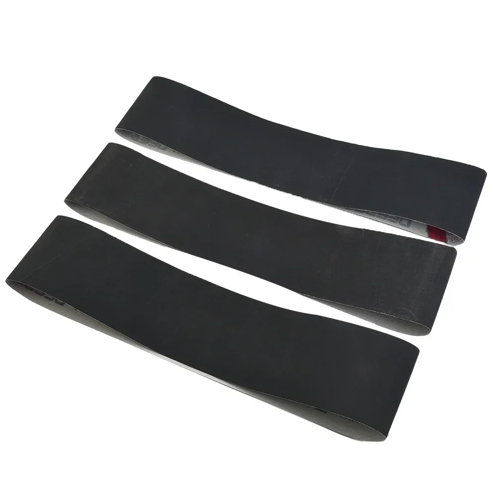 3個用サンディングベルト,900x100mm,4 "x 36",600/800/1000グリット,シリコン,研磨ツールアクセサリー