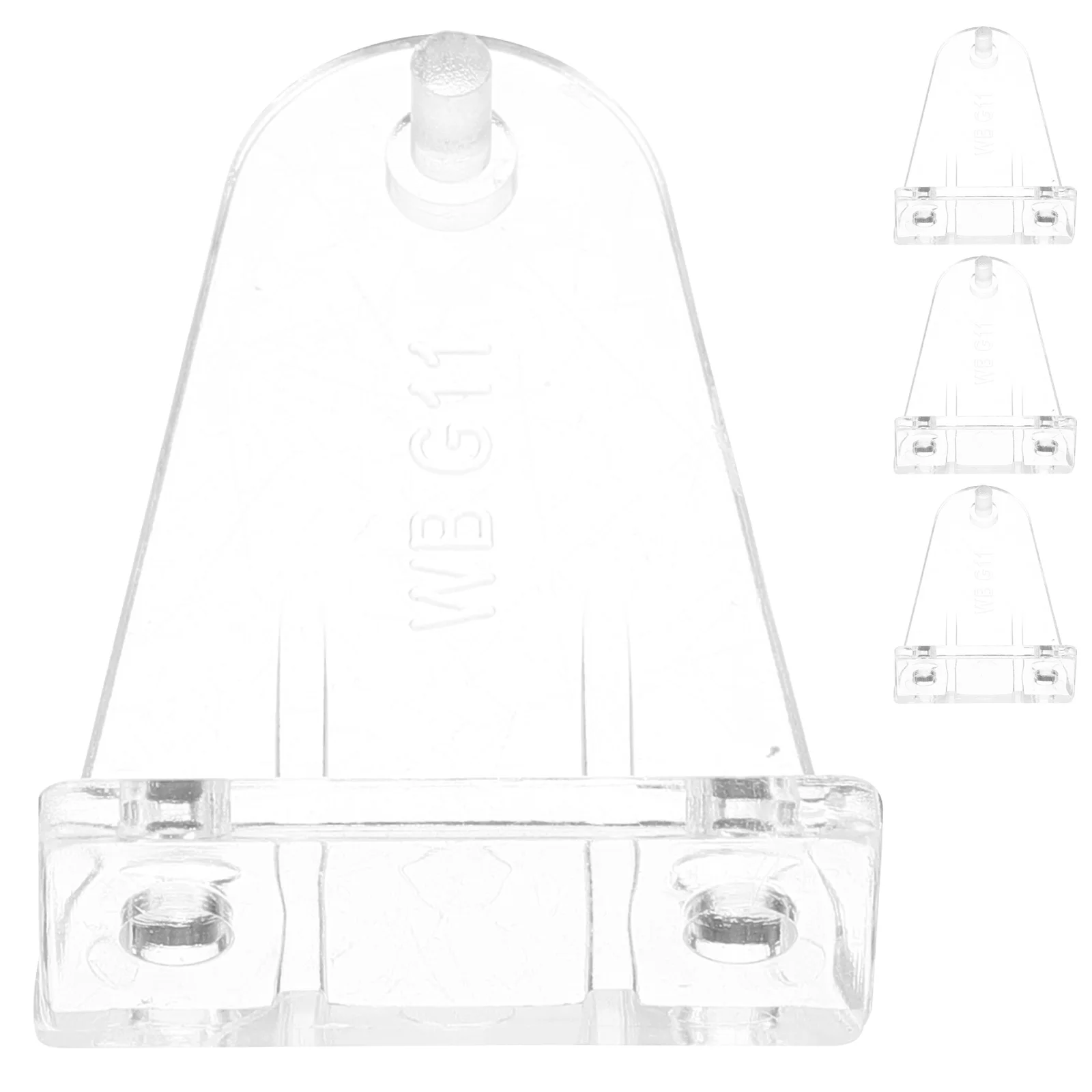 

4pcs Blinds Hold Down Bracket Clear Simple Safe POM Material Easy Installation Prevent Shaking Home Decor Accessories