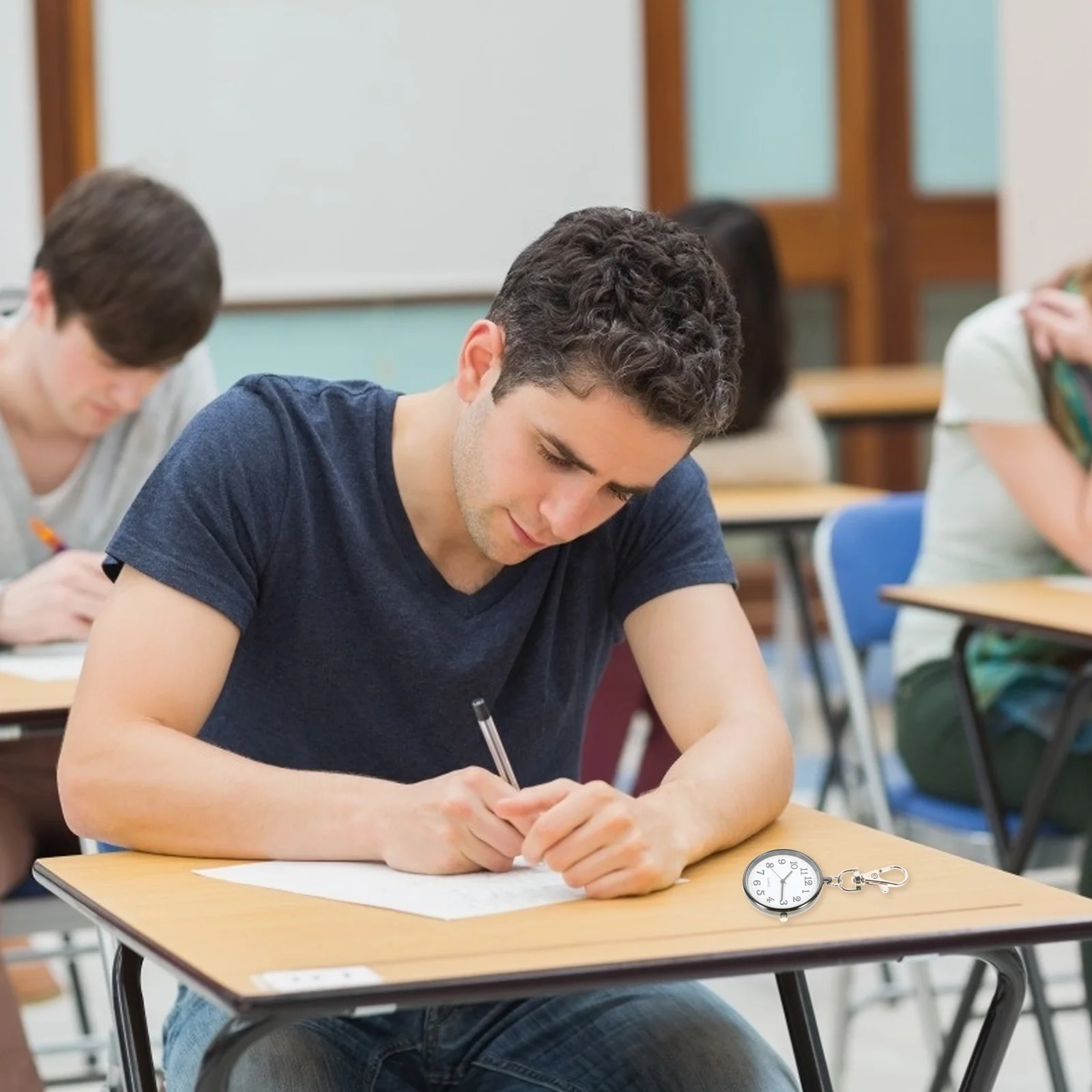 Relógio masculino relógios liga de zinco senhoras enfermeira com fivela chave quartzo preto presentes do estudante