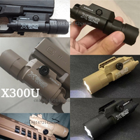 Tactical Surefir X300 X300U Nylon Pistol Gun Strobe LED Light Fit 20mm Rail Airsoft Hanging Hunting Flashlight