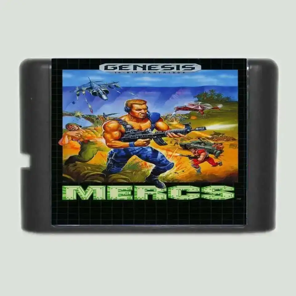 Mercs Region Free 16Bit MD Game Card For Sega Mega Drive For Genesis