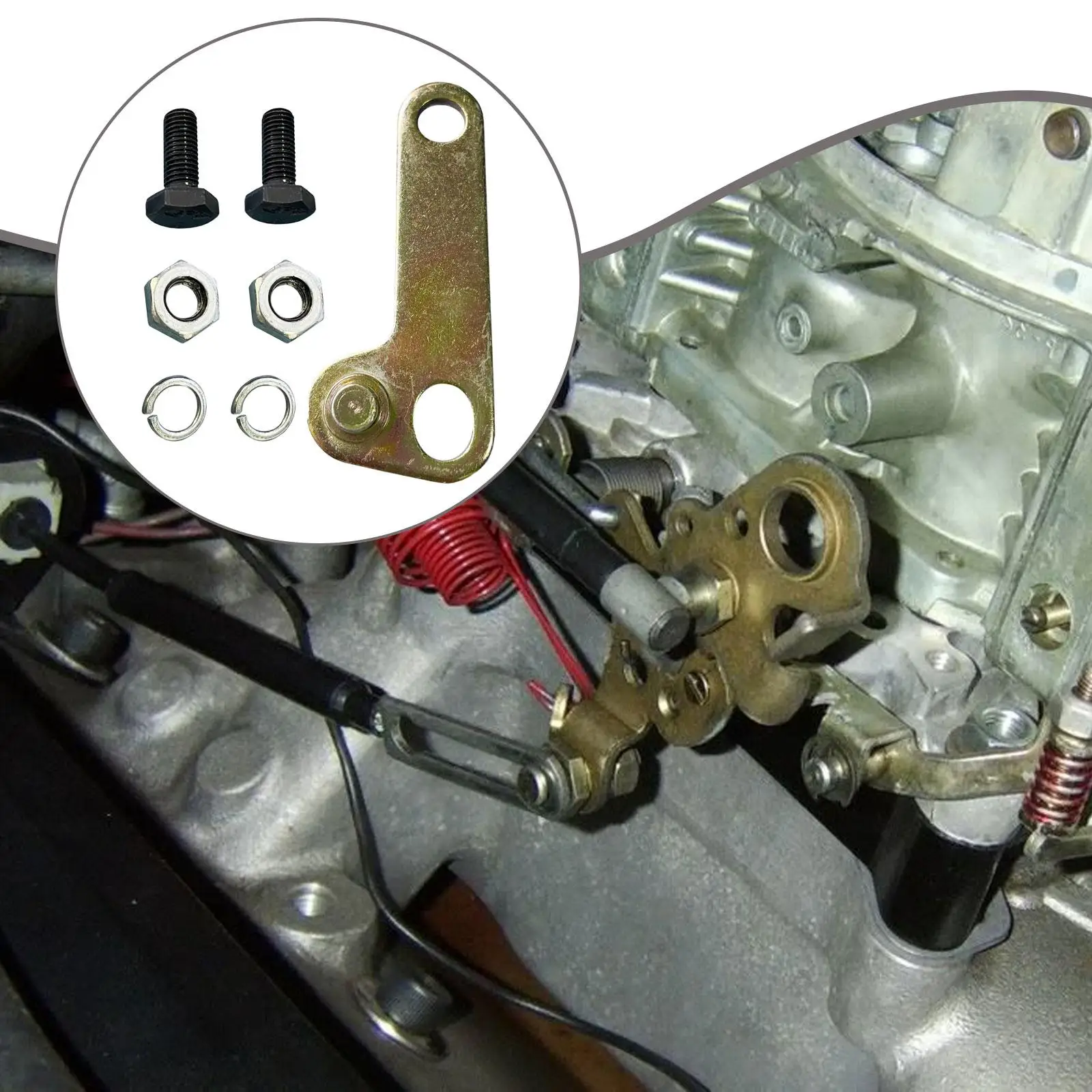 

Carburetor Kickdown Throttle Bracket Kit 20 121 Spare Parts Auto Components