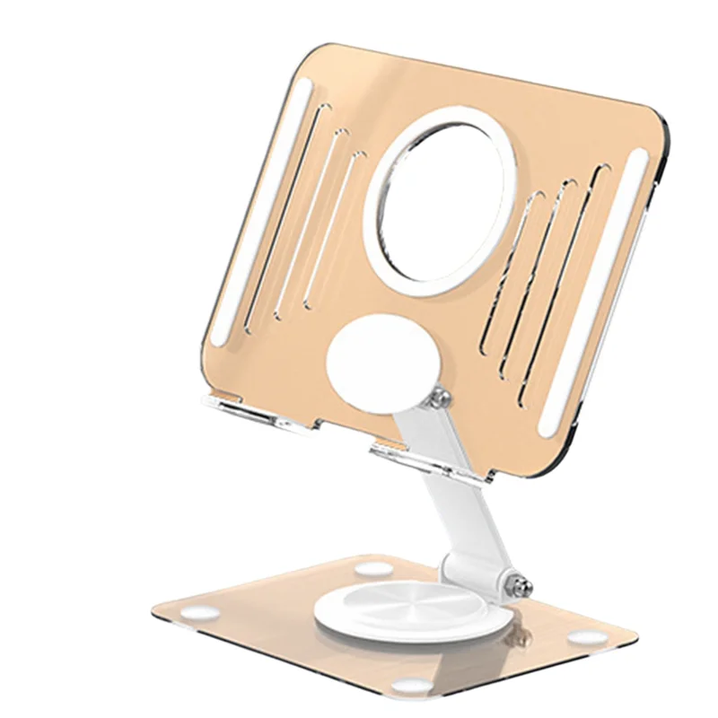 

Подставка для планшета GO Складной регулируемый настольный держатель Прозрачный акриловый кронштейн для планшета Простая установка Белый