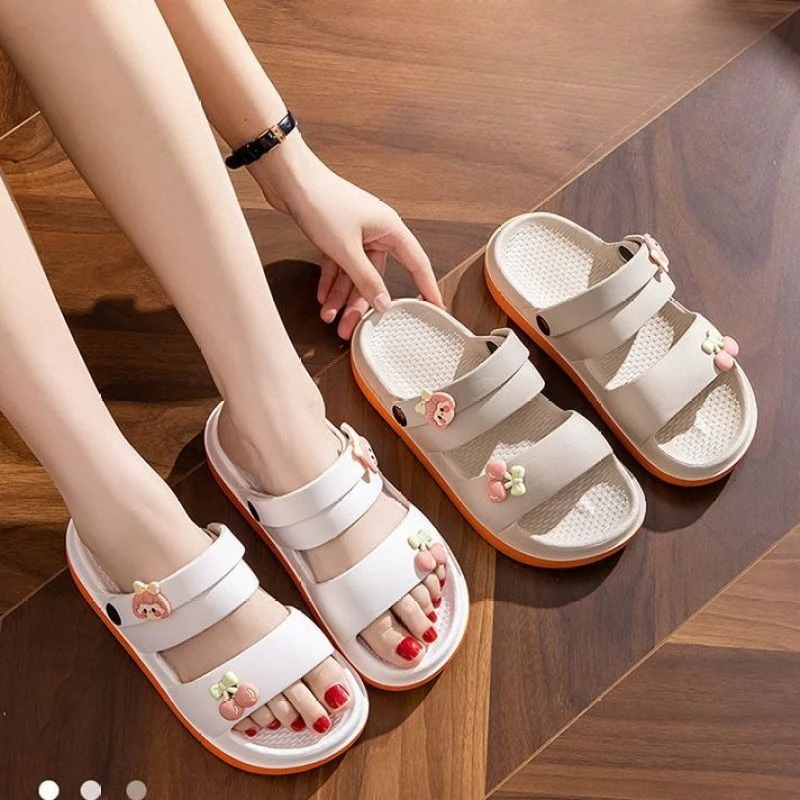 

Женские летние сабо двойного назначения, нескользящие удобные домашние пляжные сандалии на толстой подошве, новинка 2023 года