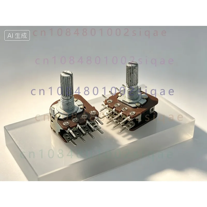 FOR 10PCS 16-Type 8Pin Dual Potentiometer B50K B100K Tap & Step Function Audio Volume Control