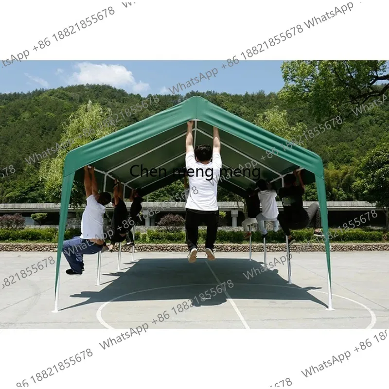 

Навес для двух автомобилей 5x6м, переносной, водонепроницаемый, с защитой от УФ-лучей, для уличной парковки, простая установка, гараж для хранения 2 машин