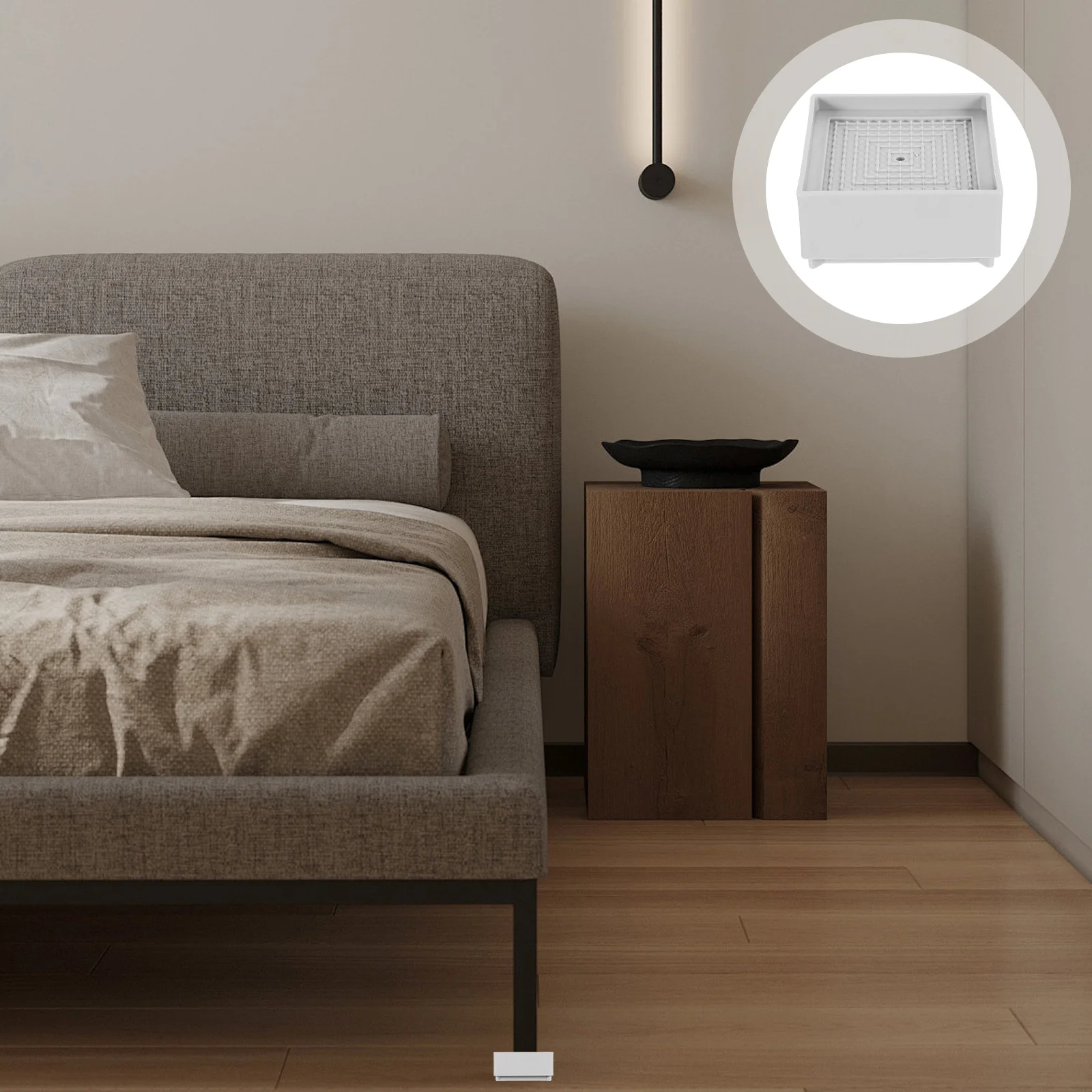 

4Pcs Height Pads Heavy Duty Plastic Risers Non-Slip Base for Table Appliance Support