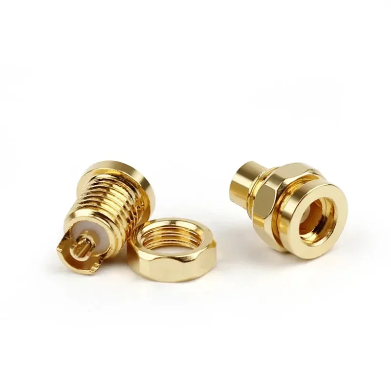 10pc MMCX Connector Earphone Female PCB Mount Pin Headphone Plug IE800 Long Short Type Beryllium Copper Wire Conector