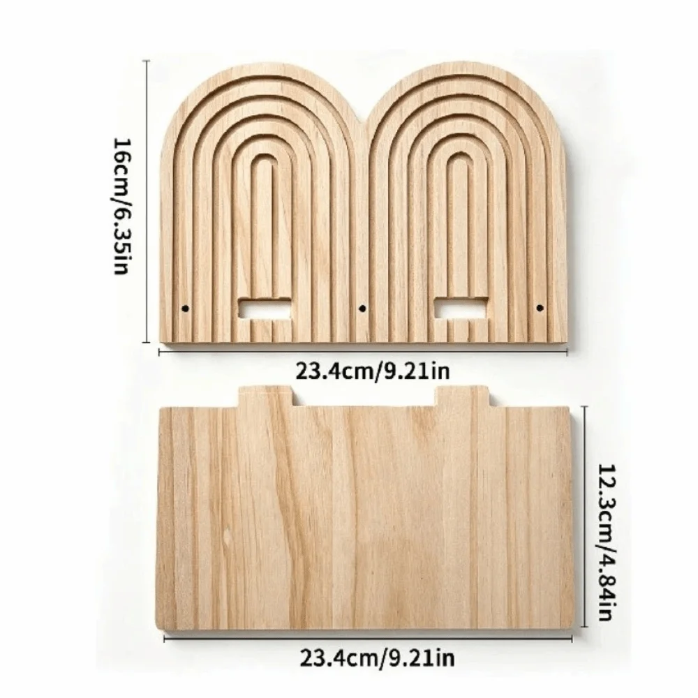 

Multi-Layer Design Wall Mounted Shelves Floating Design Wall Decor Wooden Shelves Storage Decorative Arched Wall Shelves Bedroom