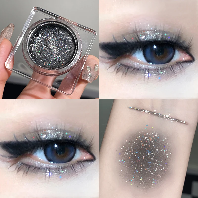 Gellas Ombretto liquido Shimmer Pearl Glitter Evidenziatore Diamante monocromatico Illumina Paillettes lucide Trucco ad asciugatura rapida 5g