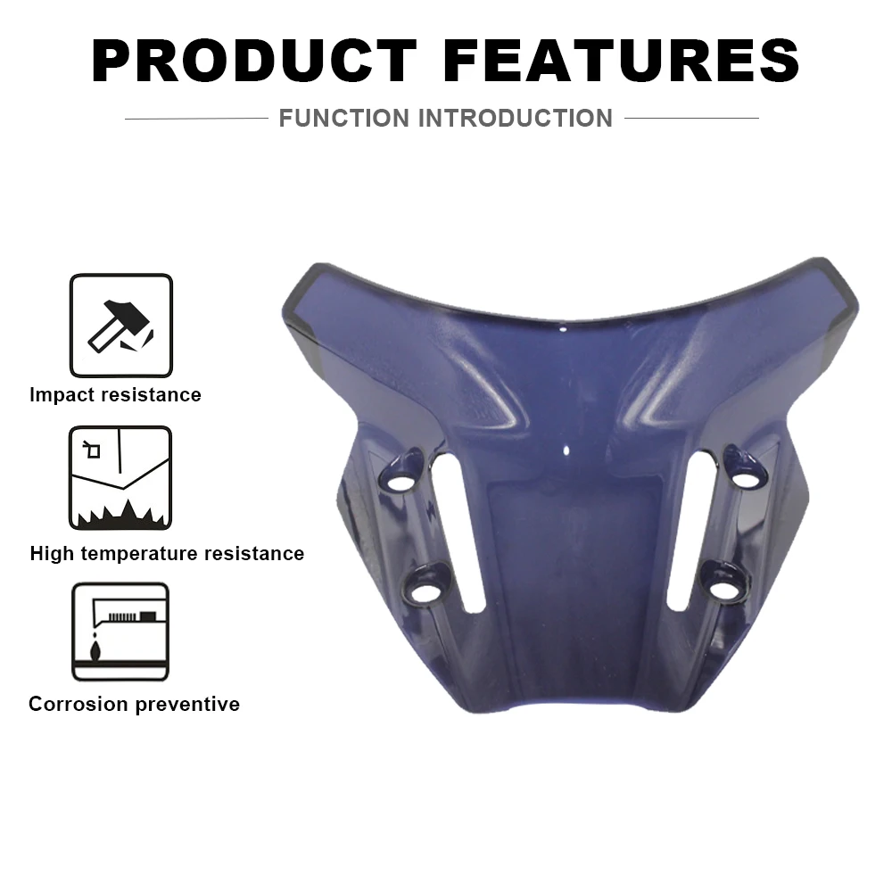 منحرف هواء جناح أمامي بشاشة رياح ، ملحقات الزجاج الأمامي للدراجات النارية ، ياماها ، إس إس إس #2