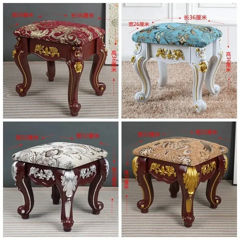 北欧スツール-高品質の防水防湿アクセントスツール、ゴールドの装飾付き、モダンな家の装飾のための多機能オットマン