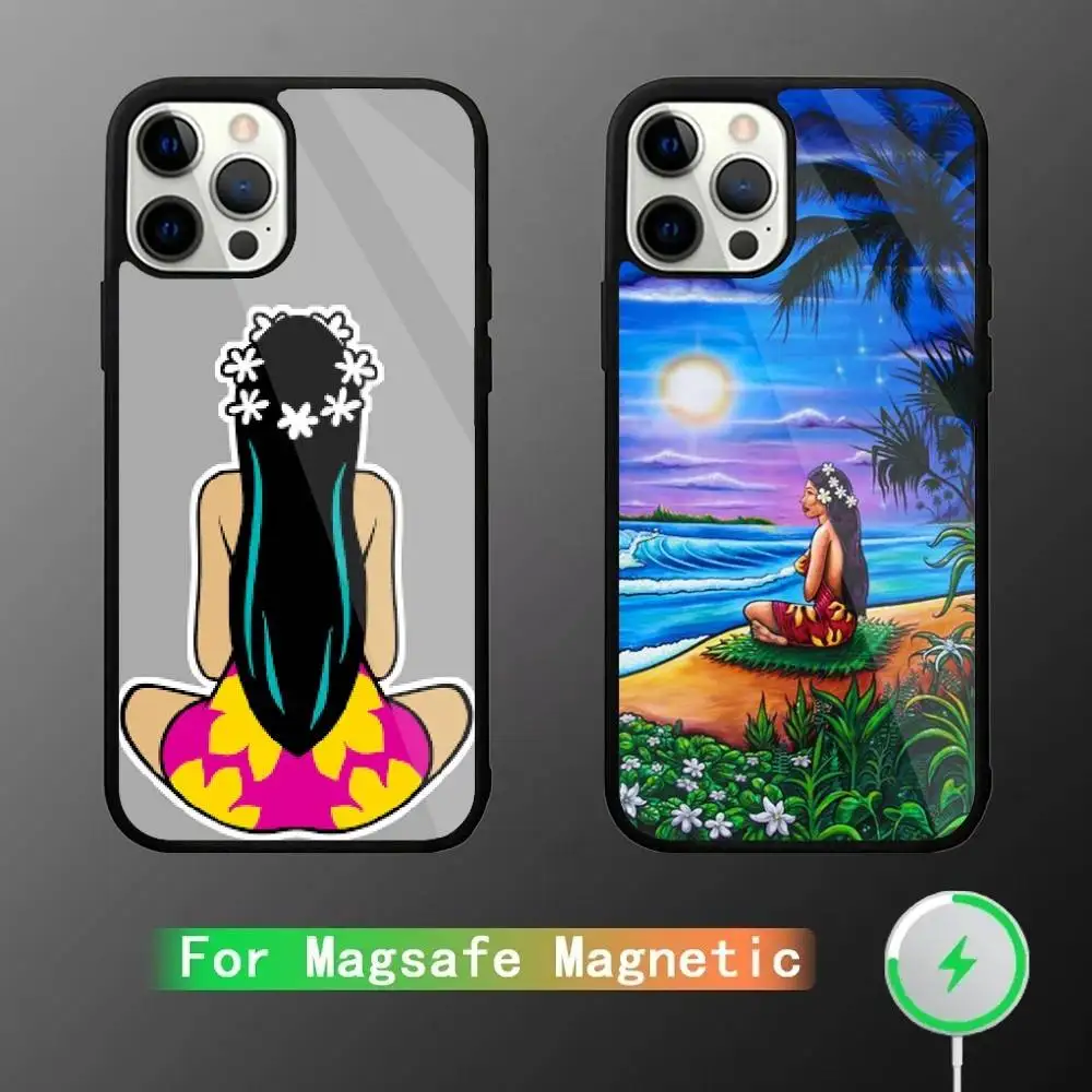 

H-Hinano Tahiti Girl Beach Phone Case For iPhone 16,15,14,13,12,11,Pro,Max,Plus,Mini,SE New Magsafe Magnetic Wireless Charging