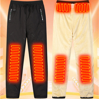 USB Heating Pants Men Winter Infrared 10 Heating Areas Pants Electric Heated Pants Waterproof Trousers Washable Heating Trouser