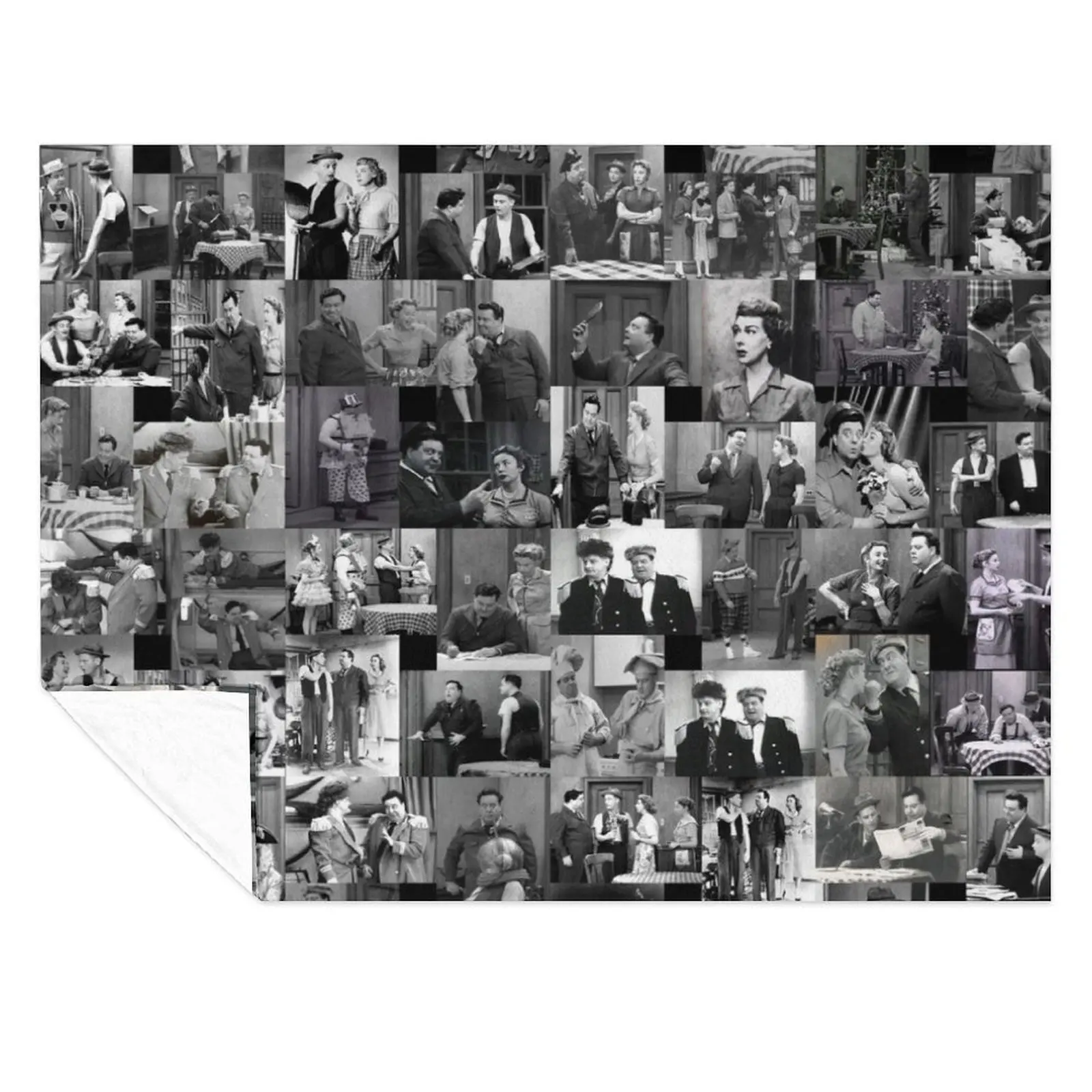 

The Honeymooners Throw Blanket Moving bed plaid Thin Hair Blankets