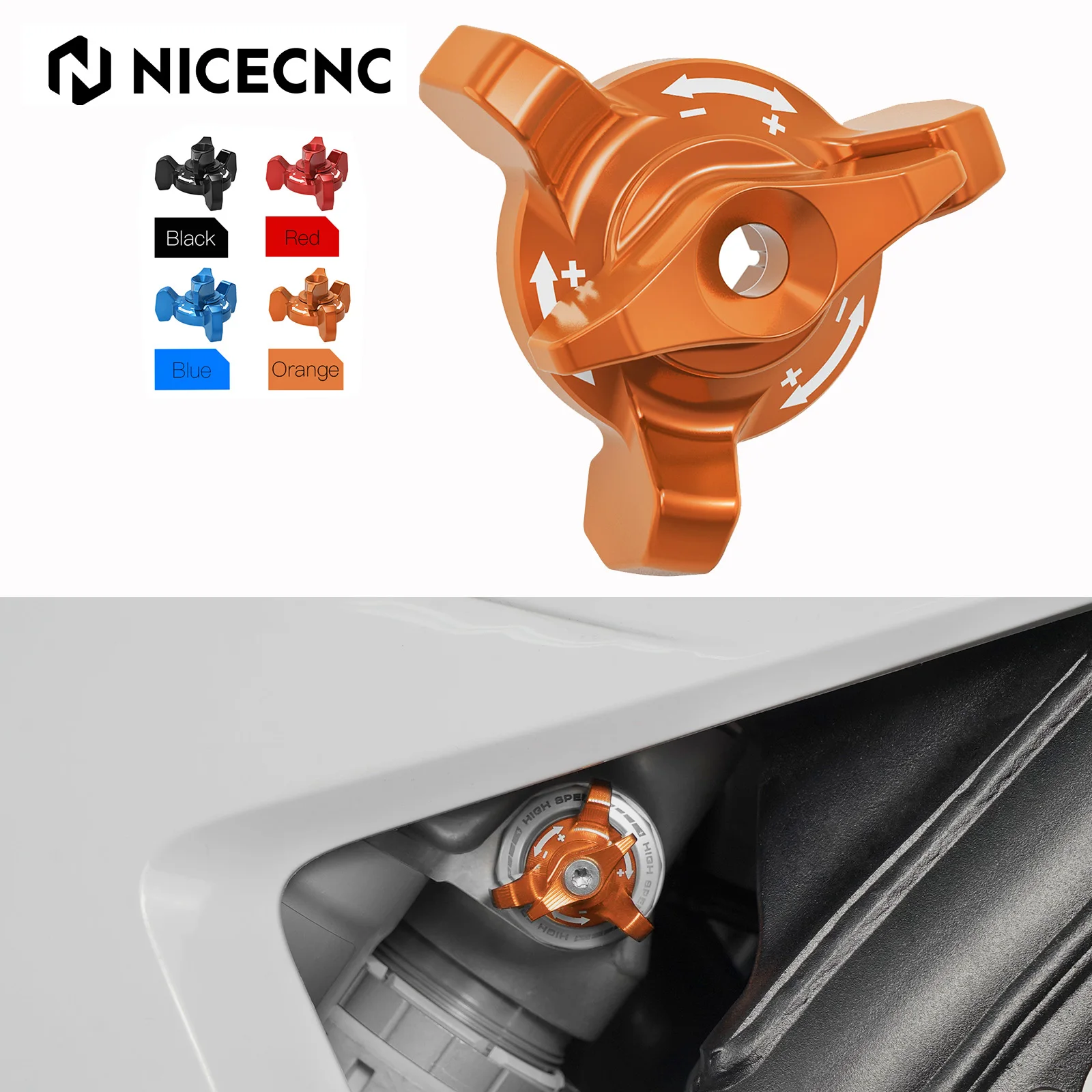 

NICECNC 2024 For KTM EXC 300 EXC-F 350 SX125 SX-F 450 XCW XCF-W XW-F XC SX XCF SXF 250-450 XCW 500 Rear Shock Absorber Adjuster
