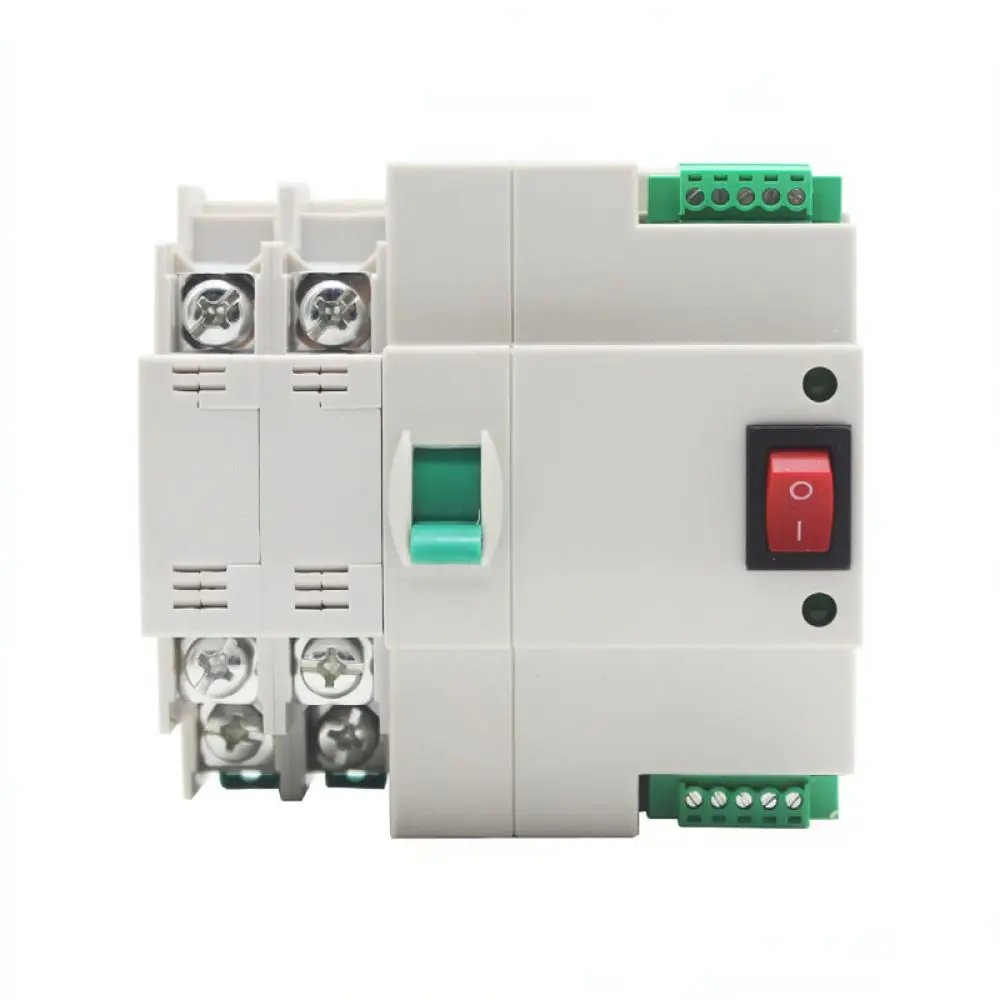 Automatic Transfer Switch For ZGNALI 2P Dual Power Changeover Device Uninterruptible Power Supply Protection Relay 100A