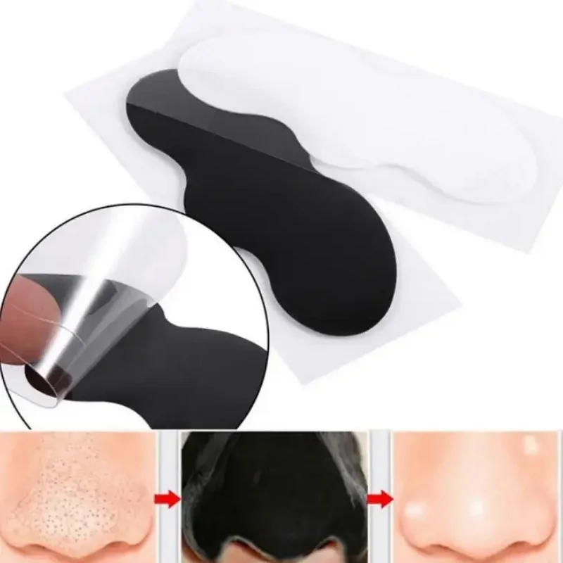 100/50/20/10pcs Bamboe Houtskool Comedondrukker Zwarte Stippen Vlekken Masker Neus Sticker Cleaner neus Porie Diep Schoon Strip
