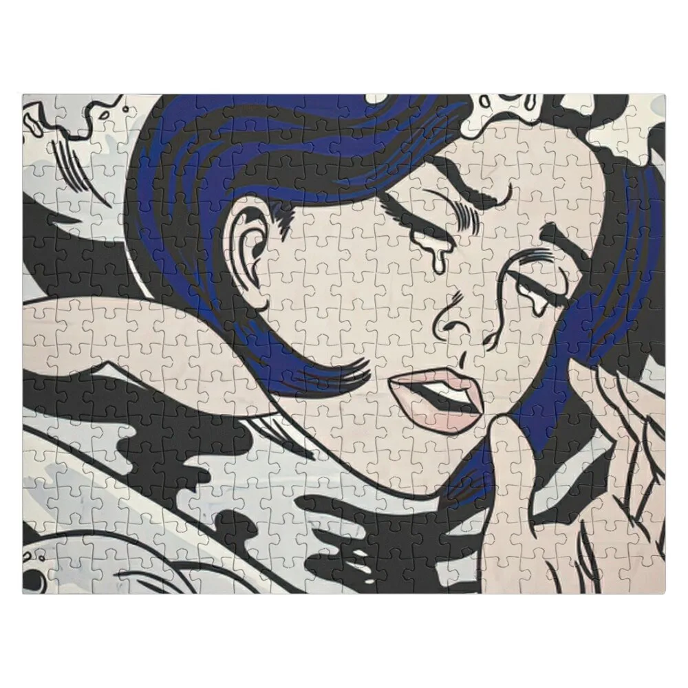 Drowning Girl by Roy Lichtenstein Poster Jigsaw Puzzle Puzzle Custom Personalised Jigsaw Personalized Puzzle For Kids