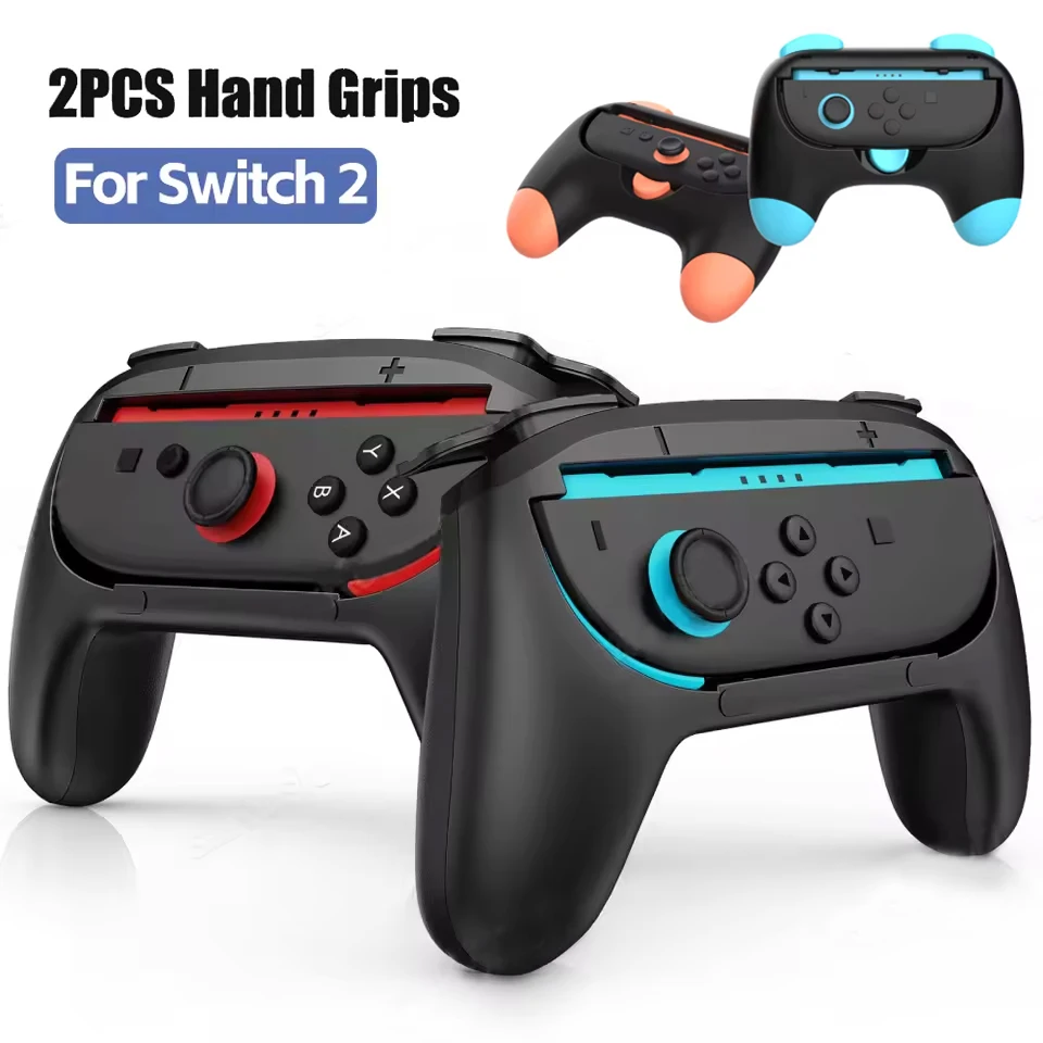 2PCS Joystick-Controller Grips for Nintendo Switch 2 Gamepads Left Right Controller Joystick Hand Holder for Switch2 Accessories