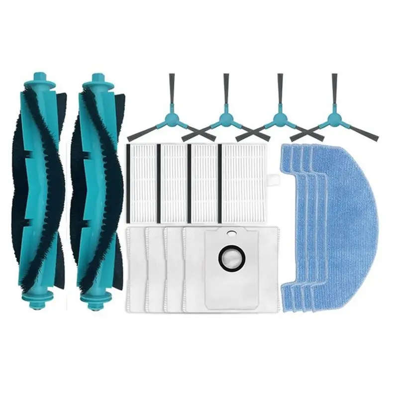 

A50F-For Conga 2499 Ultra Home Advanced Titanium/ Smartgyro R80 Base Main Side Brush Filter Mop Cloth Dust Bag