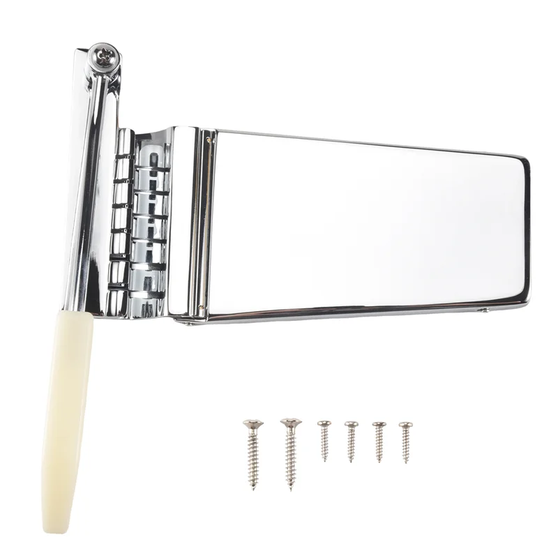

B72A Silver Hollowbody Jazz Guitar Tremolo Bridge Tailpiece For Lp Sg Guitar Parts