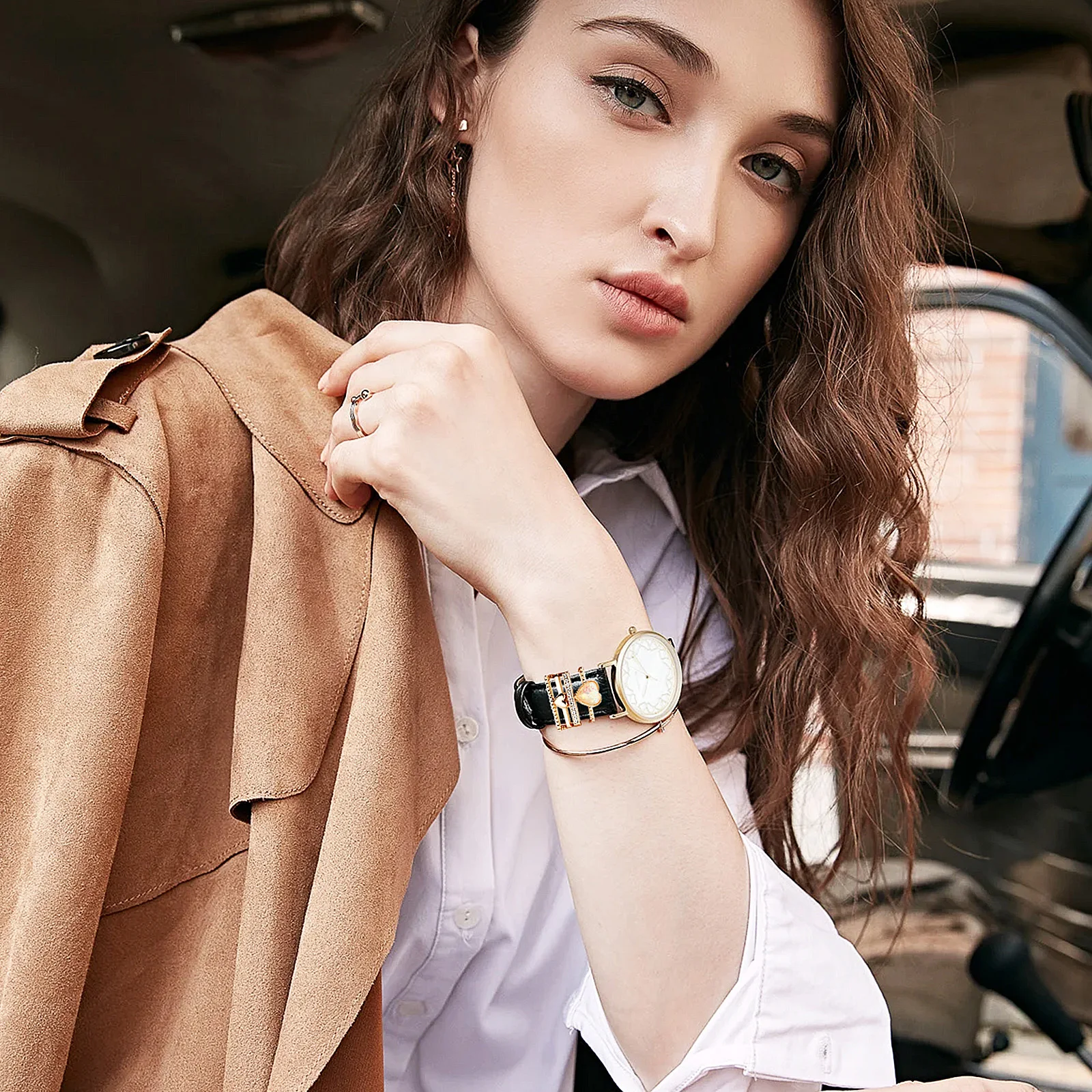 

4pcs Watch Band Decorative Ring For Silicone Watch Strap Wristband Charm Durable Zinc Alloy Accessories Phone Accessories