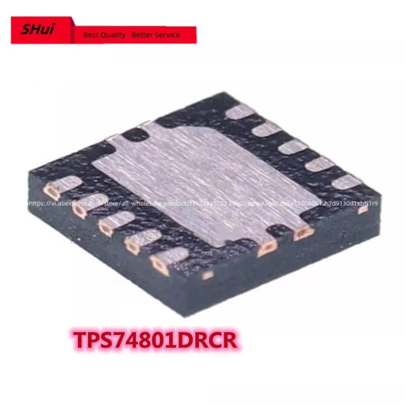 10PCS Original authentic patch TPS74801DRCR VSON-10 low dropout linear voltage regulator (LDO) chip.