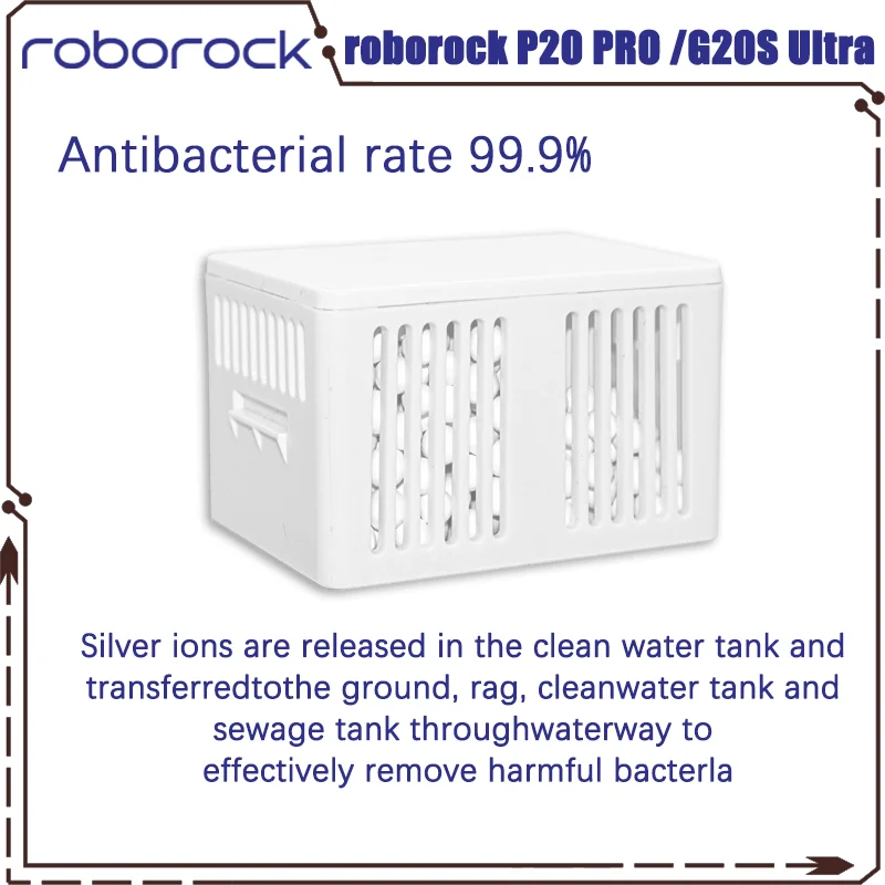 Original Roborock P20 PRO/Qrevo Curv/G20S Ultra Spare Parts Silver Ion Bacteriostatic Module Vacuum Cleaner Accessories