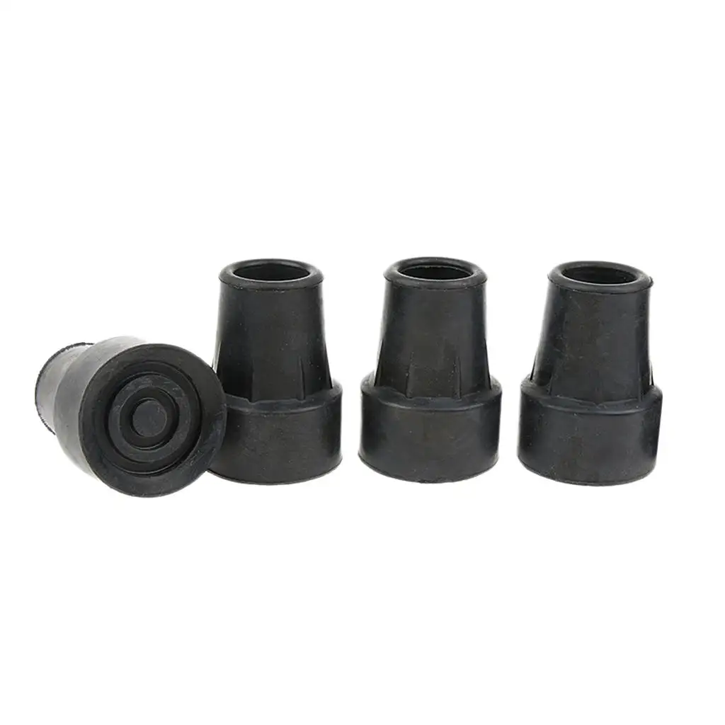Anti Skid Crutch Tips Rubber Cane Ferrules Replacement Pads Wear Resistant for Walking Sticks Senior Mobility