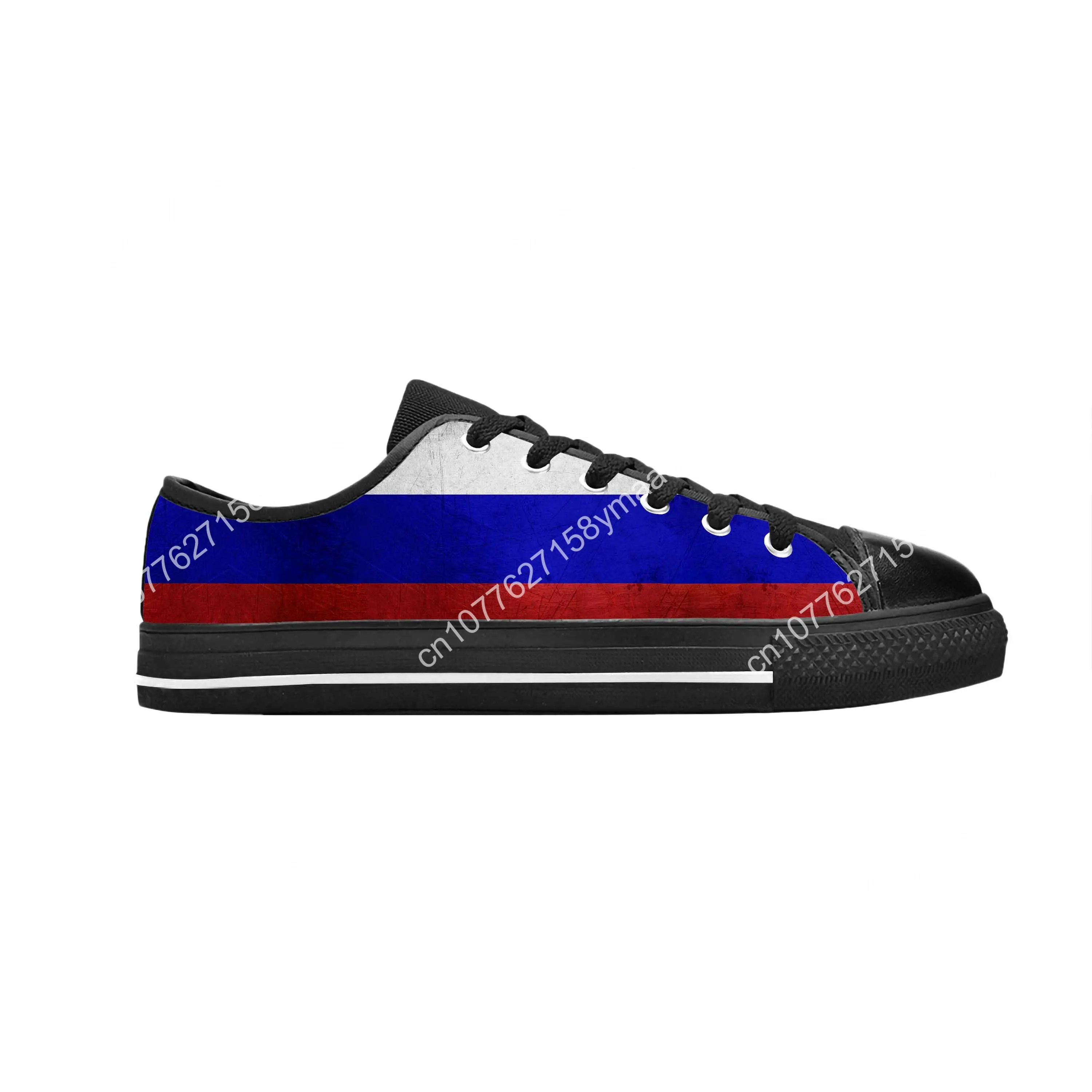 Russia Russian Flag Patriotic Pride Funny Fashion Casual Cloth Shoes Low Top Comfortable Breathable 3D Print Men Women Sneakers