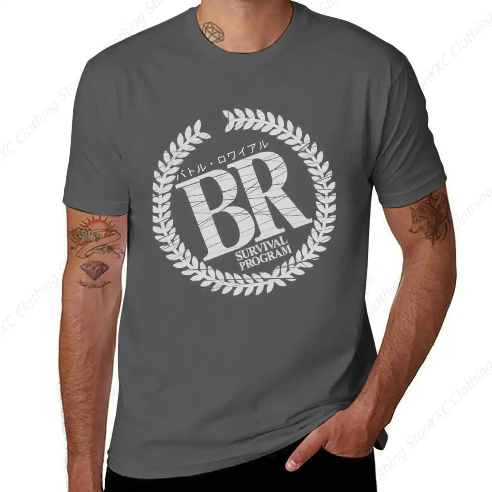 Battle Royale Limited men's T-shirt- Short Sleeve Crew Neck Soft Fitted Tees S - 6XL Fresh Classic Basic Tshirts