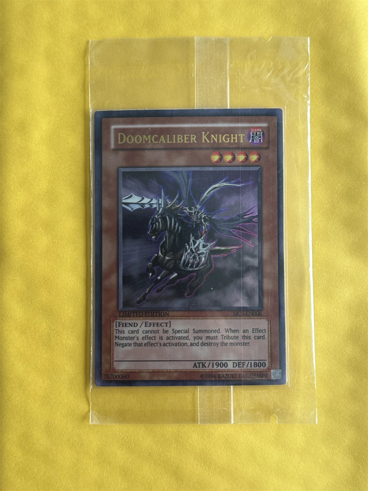 Yu-Gi-Oh OCG/TCG  Doomcaliber Knight  SJCS-EN006  Magia Series Children's Gift Collection Board Game Toy Card (No-Original)