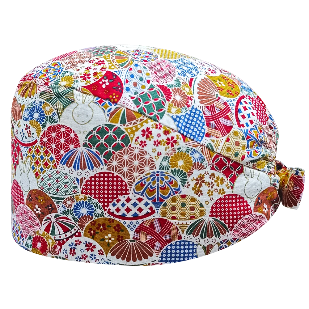 

Шапочка-скраб унисекс с новым узором, медсестра, доктор, спа, красота, стоматологический зоомагазин, рабочие шапки, 100% хлопок, хирургические шапочки для медицинской больницы, клиники